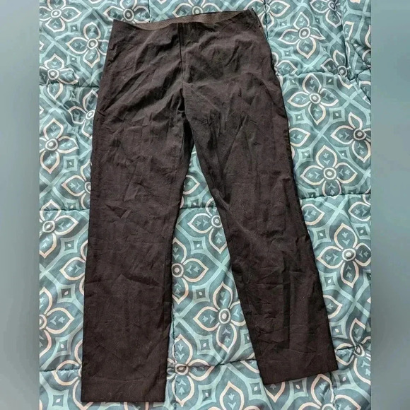 A New Day Black Stretchy Side Zip Pull On Pants SZ 10 - Picture 1 of 6